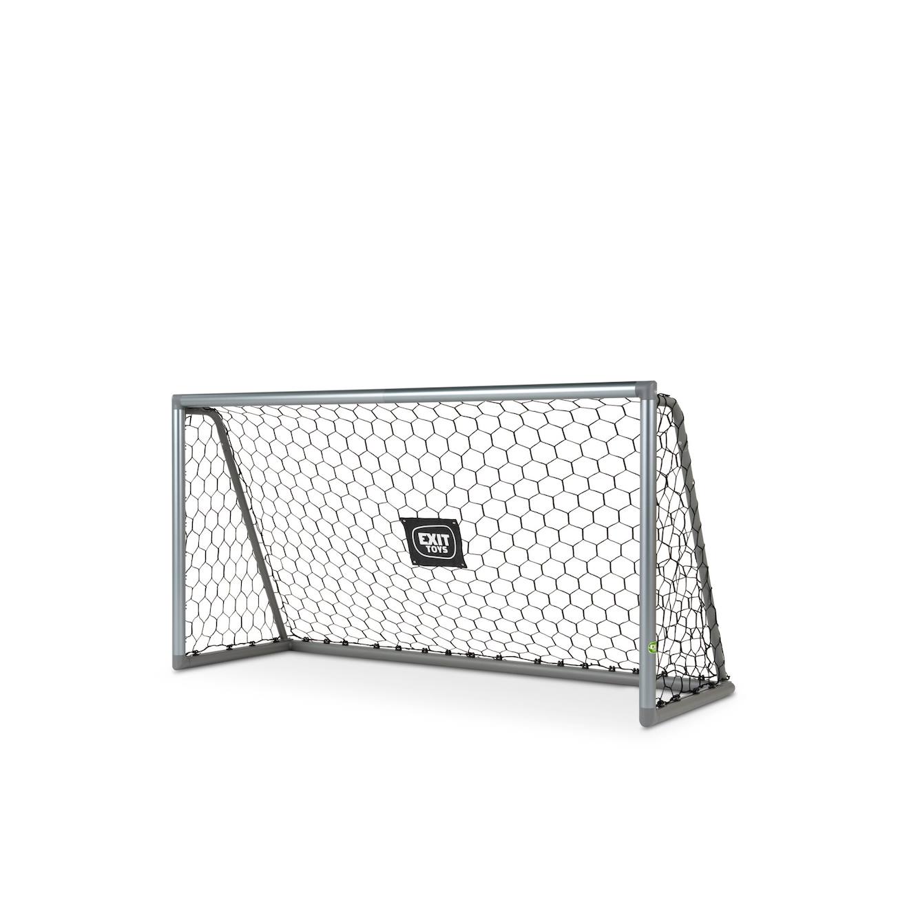 But De Football En Aluminium 220x120cm Pour Jardin Enfant Gris
