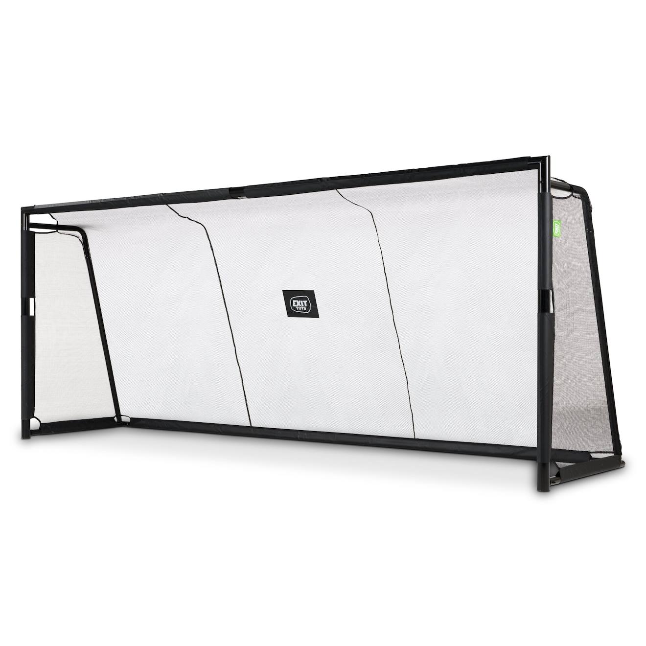 But De Football En Acier Robuste 500x200cm Pour Jardin Noir