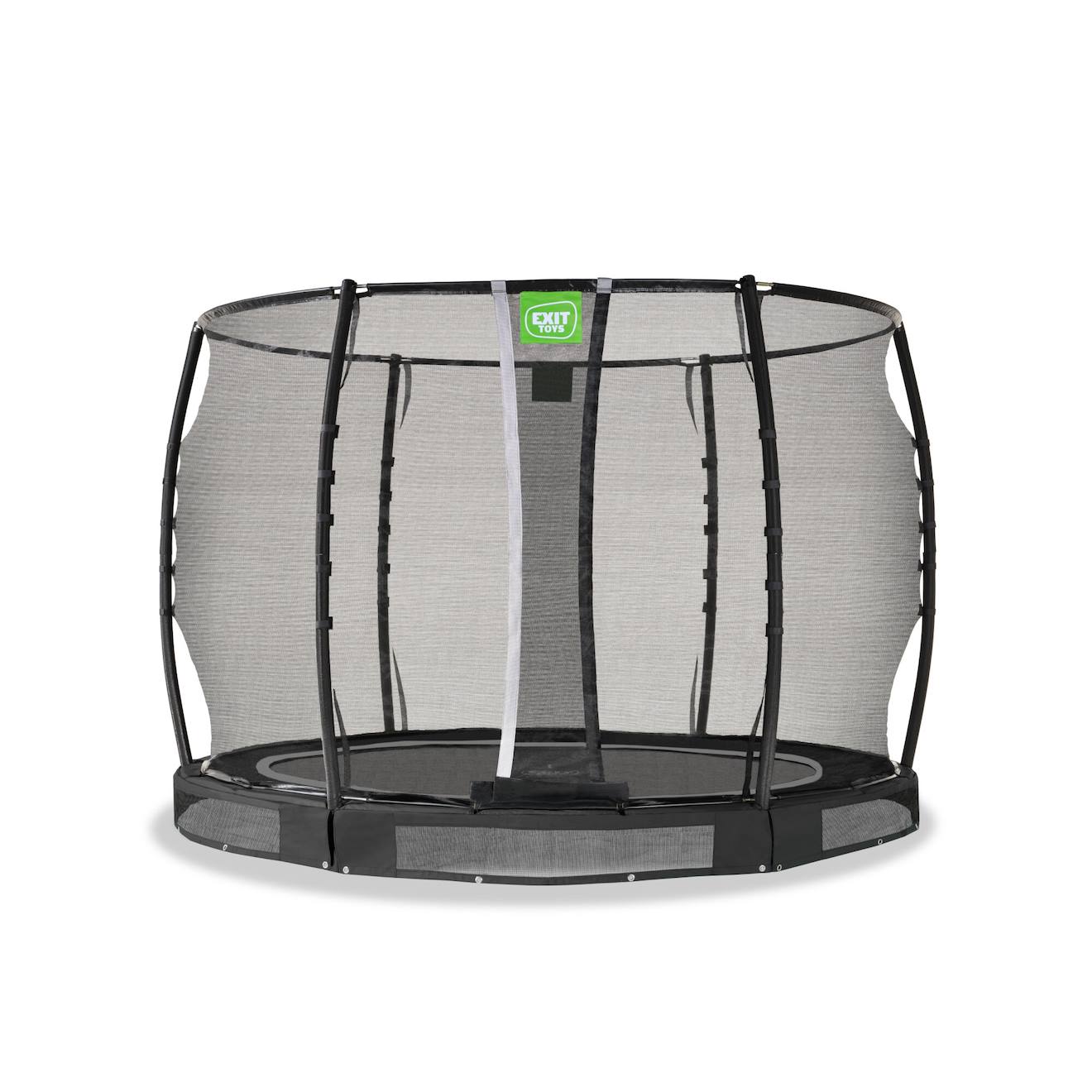Trampoline Semi-enterré Ø305cm Protection Pieds Et Filet Premium Noir