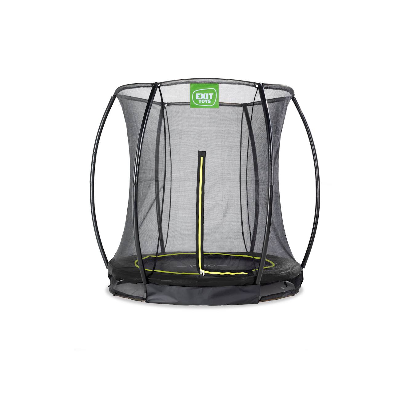 Trampoline Enterré Rond Ø183cm Avec Filet De Sécurité Noir