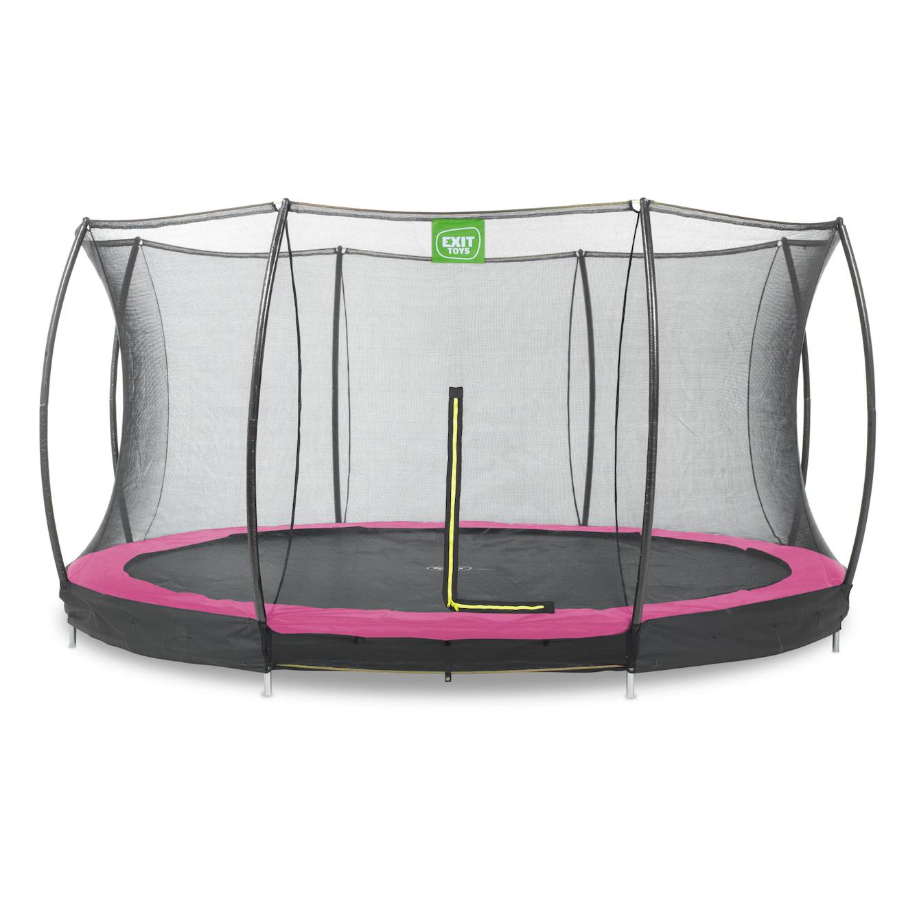 Trampoline Enterré Rond Ø427cm Avec Filet De Sécurité Rose