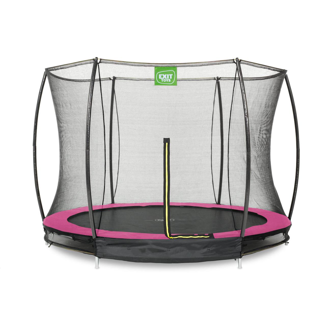 Trampoline Enterré Rond Ø305cm Avec Filet De Sécurité Rose