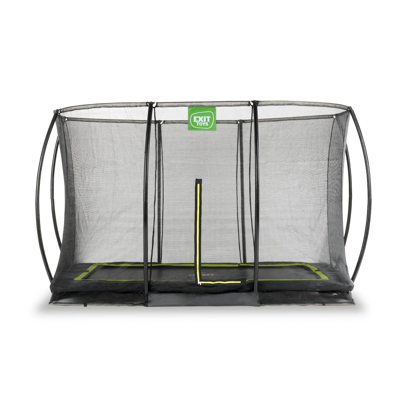 Trampoline Enterré Rectangulaire 214x305cm Avec Filet Noir