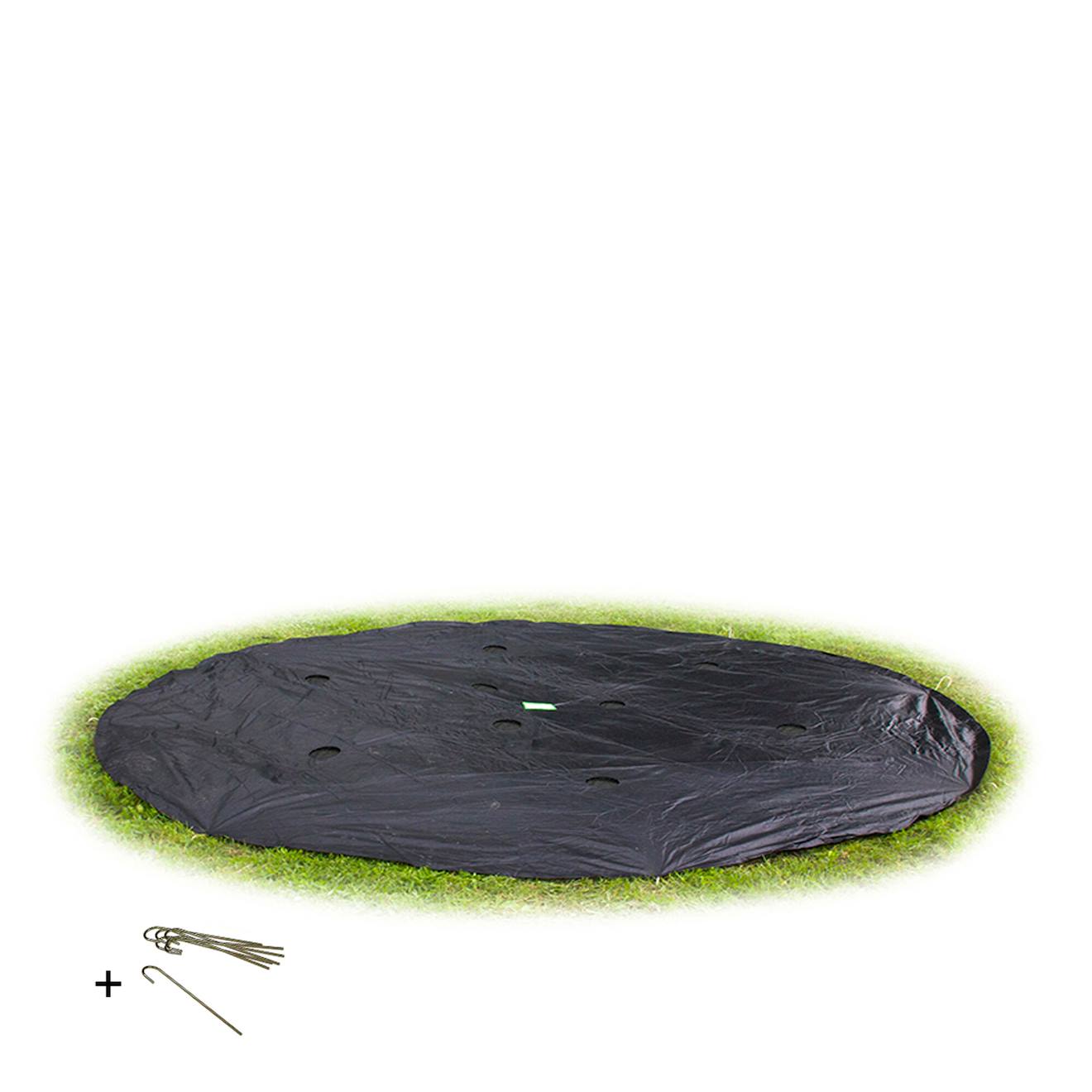 Housse De Protection Pour Trampoline Enterré Ø427cm Noir