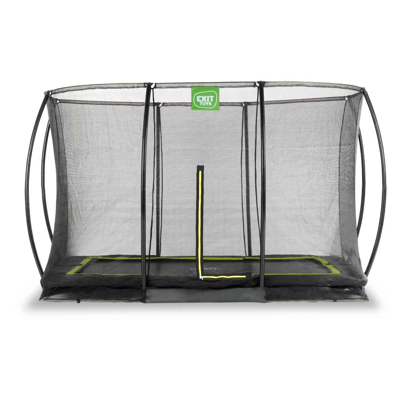 Trampoline Enterré Rectangulaire 244x366cm Avec Filet Noir