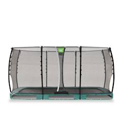 Jouet-Trampoline semi-enterré rectangulaire 244x427cm avec filet de sécurité