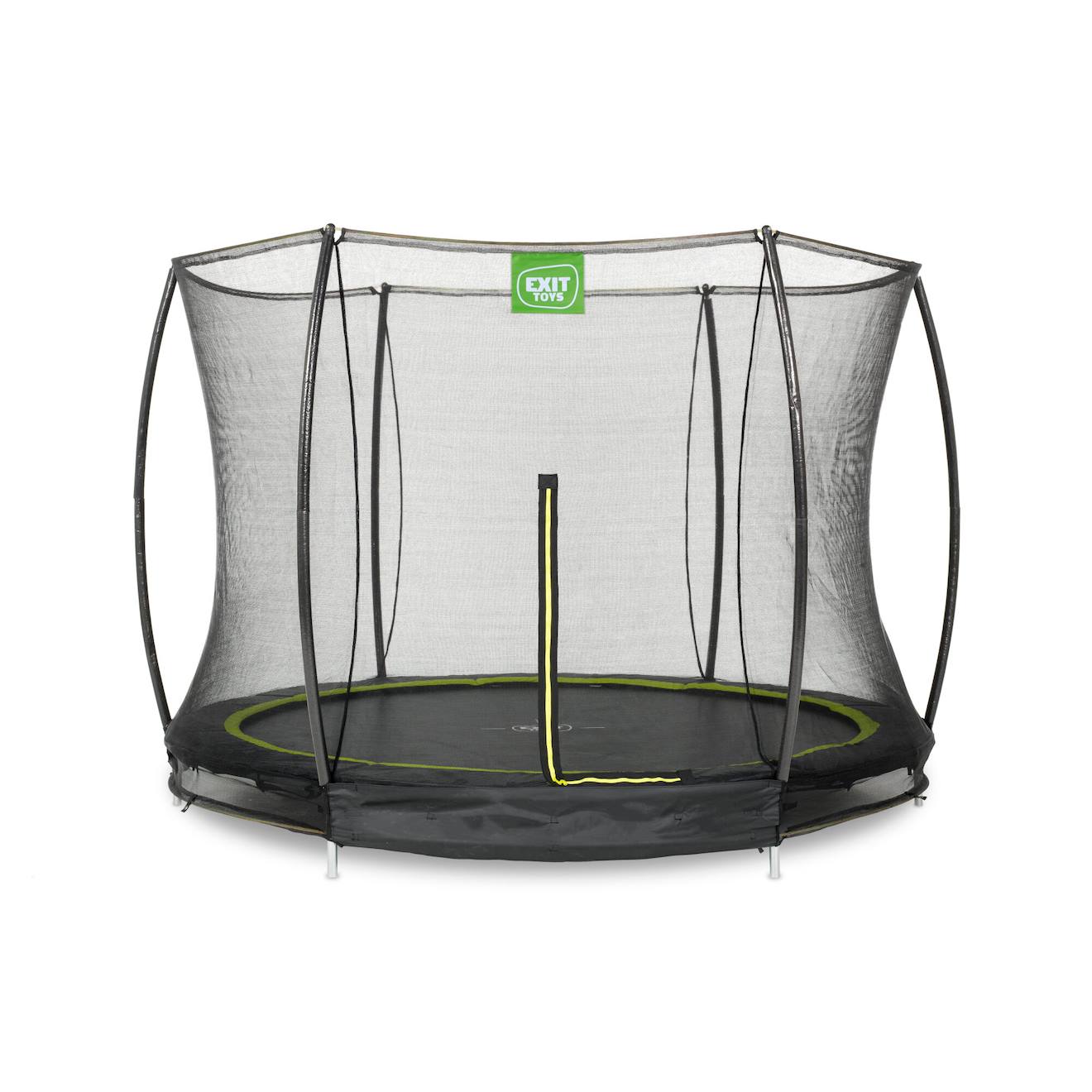 Trampoline Enterré Rond Ø244cm Avec Filet De Sécurité Noir
