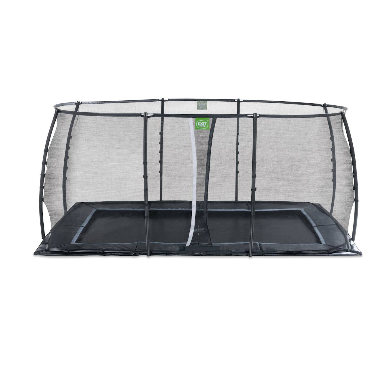 Trampoline Enterré Au Ras Du Sol Rectangulaire 275x458cm Avec Filet Noir