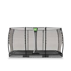 Jouet-Trampoline semi-enterré rectangulaire 214x366cm avec filet de sécurité