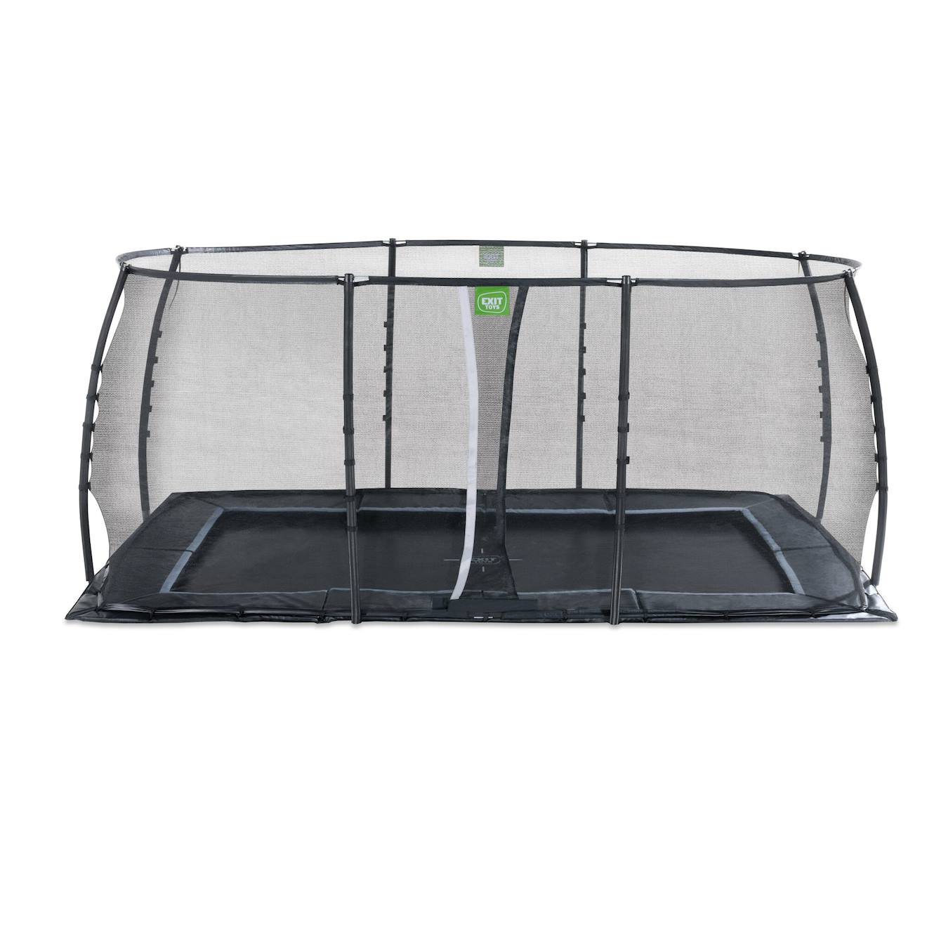 Trampoline Enterré Au Ras Du Sol Rectangulaire 305x519cm Avec Filet Noir