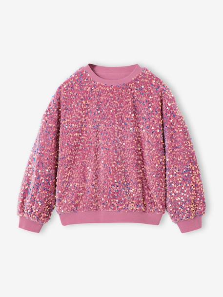 Fille-Sweat fille à sequins 