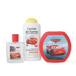 -Coffret Cars enfant avec eau de toilette gel douche 2 en 1 et boite à gouter