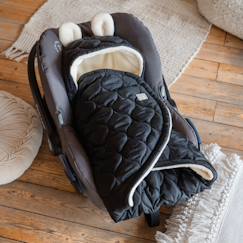Couverture nomade pour bébé recy black-cream  - vertbaudet enfant