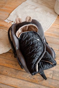 Couverture nomade pour bébé recy black-cream  - vertbaudet enfant