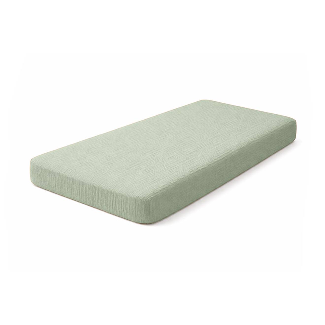 Drap Housse En Gaze De Coton Bio Fraise Vert