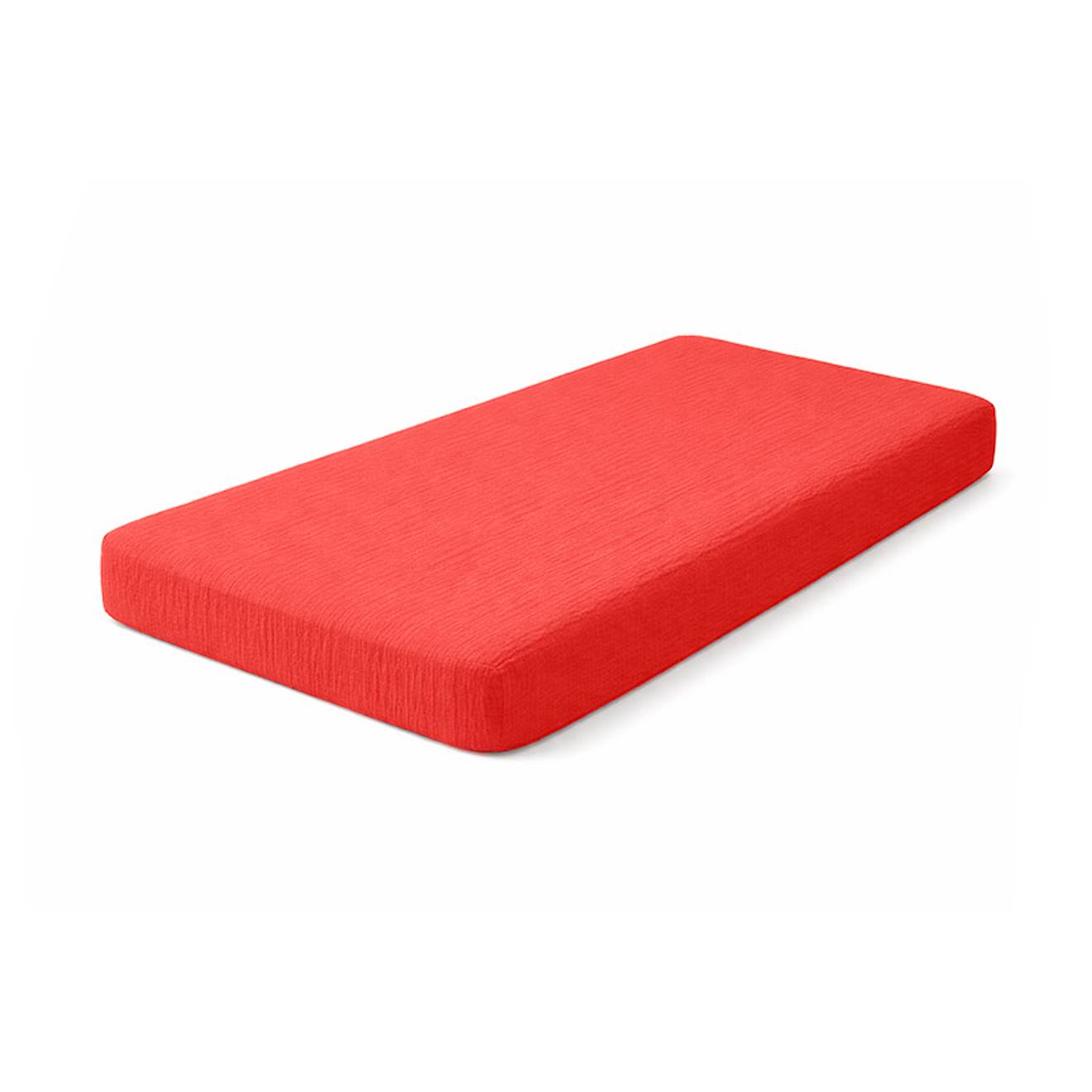Drap Housse En Gaze De Coton Bio Fraise Fraise