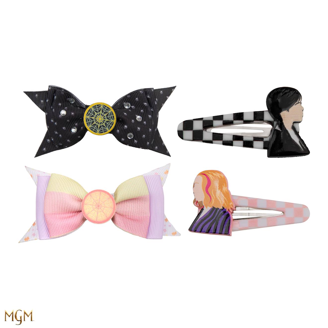 Lot De 4 Barrettes Mercredi - Mercredi Multicolore