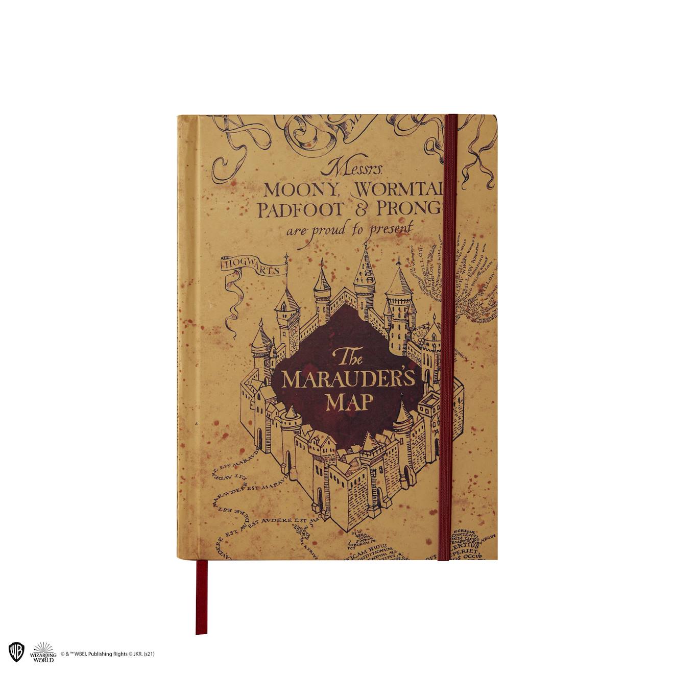 Carnet Avec Carte Du Maraudeur - Harry Potter Beige