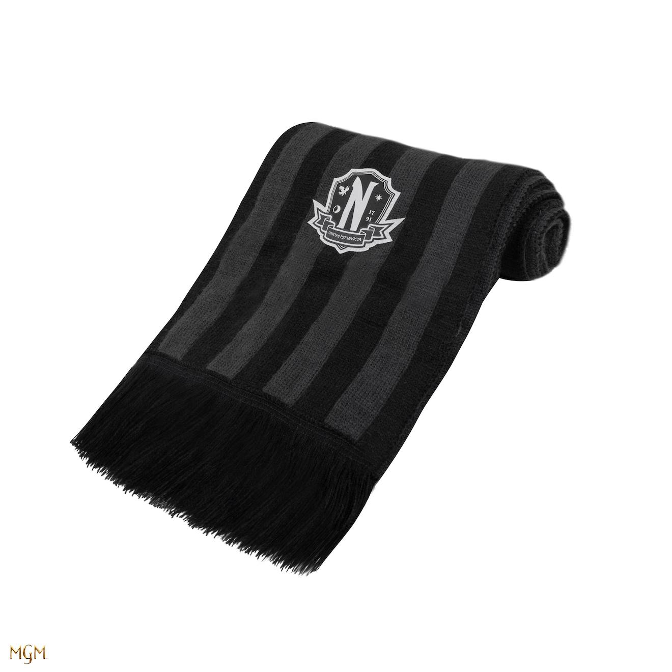 Écharpe Noire Académie Nevermore - Mercredi Noir