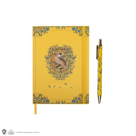 Set carnet et stylo deluxe monde magique de poufsouffle - harry potter  - vertbaudet enfant