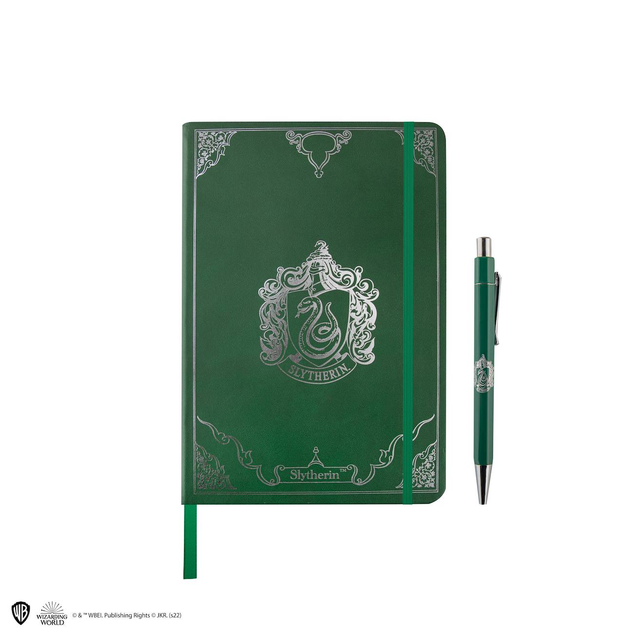 Set Carnet Et Stylo Deluxe Serpentard - Harry Potter Vert