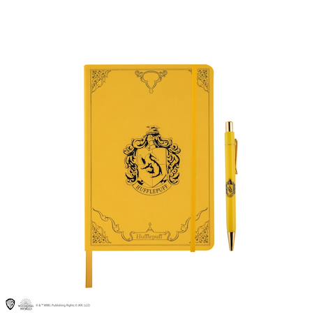 Set carnet et stylo deluxe poufsouffle - harry potter  - vertbaudet enfant