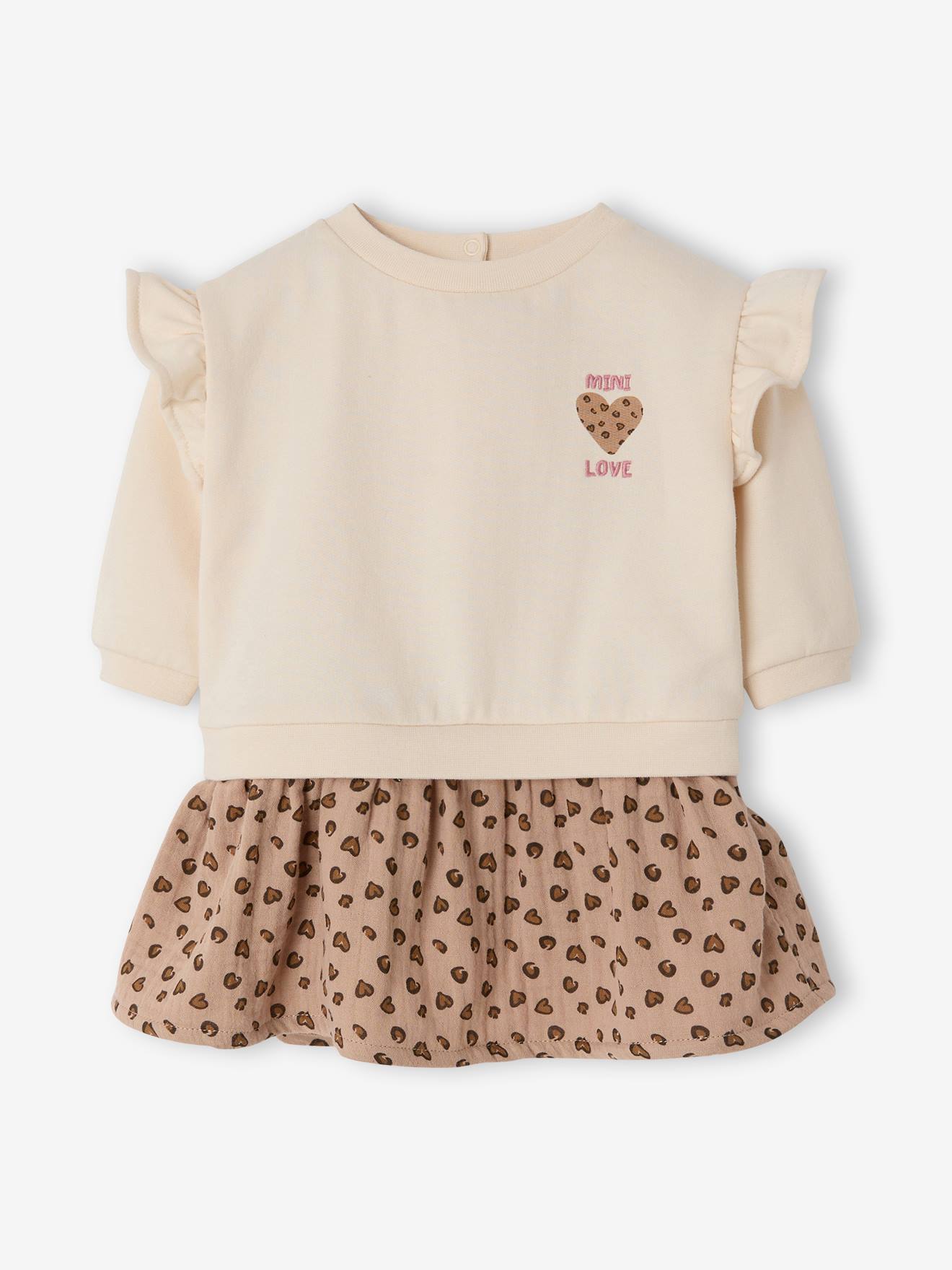 Robe bb fille manches longues vanille 26 €