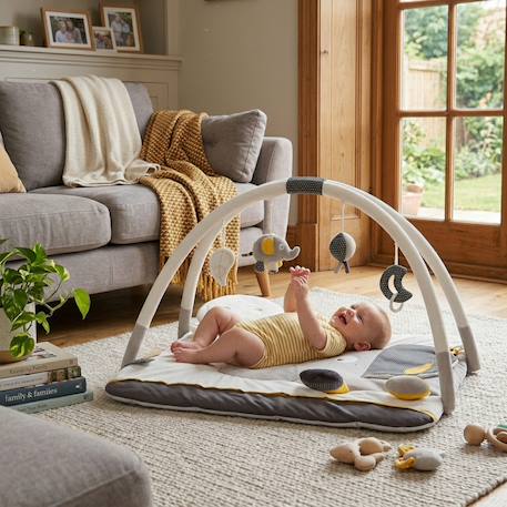 Sauthon - Tapis D'éveil Avec Arches En Velours - Babyfan Blanc