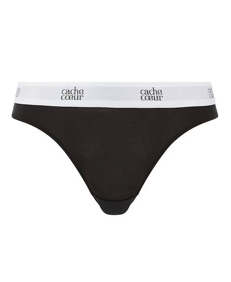Cache Coeur - Culotte De Grossesse Taille Basse Life Noir