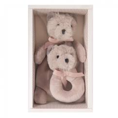 -Coffret doudou et hochet ours