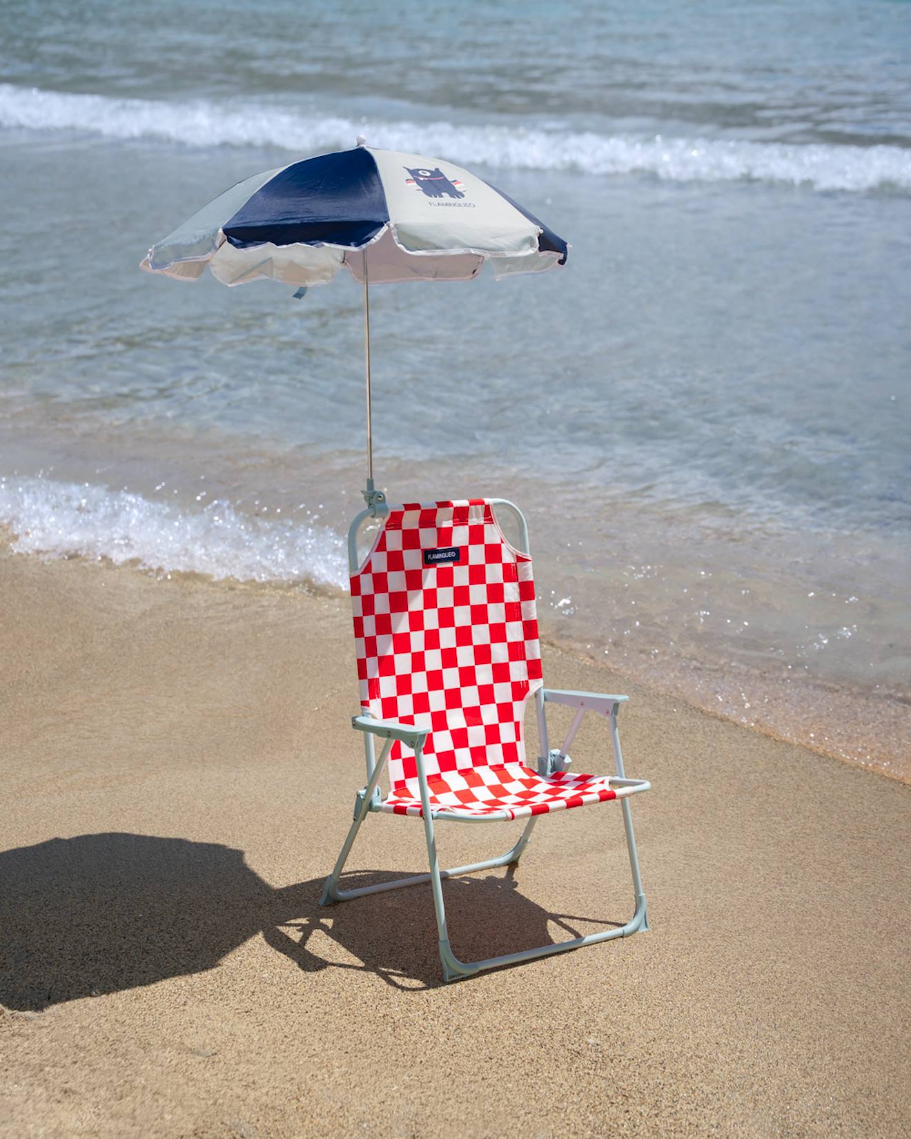 Chaise Pliante Enfant Avec Parasol – Bleue, Oxford 210D, Capacité 50kg, Pour Plage Et Camping