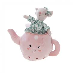 -Peluche lili la souris dans sa théière