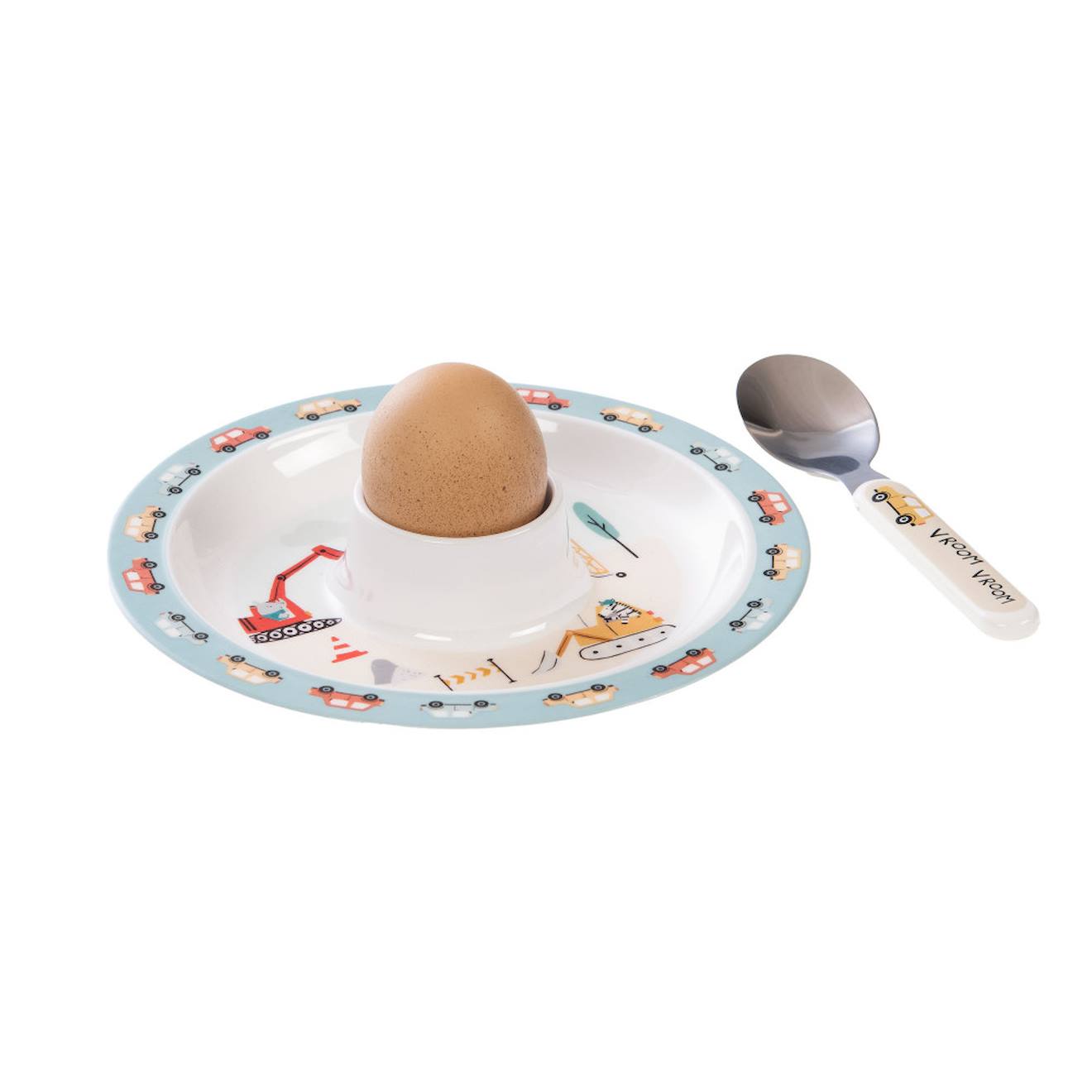Coffret Coquetier Voiture Arthur Blanc