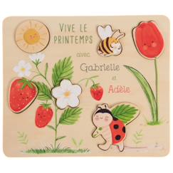Jouet-Jeux éducatifs-Puzzle adèle la coccinelle