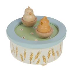 Linge de maison et décoration-Boite à musique petit poussin