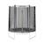 Trampoline ø180cm cassiopée avec filet de protection Gris+Vert 2 - vertbaudet enfant 