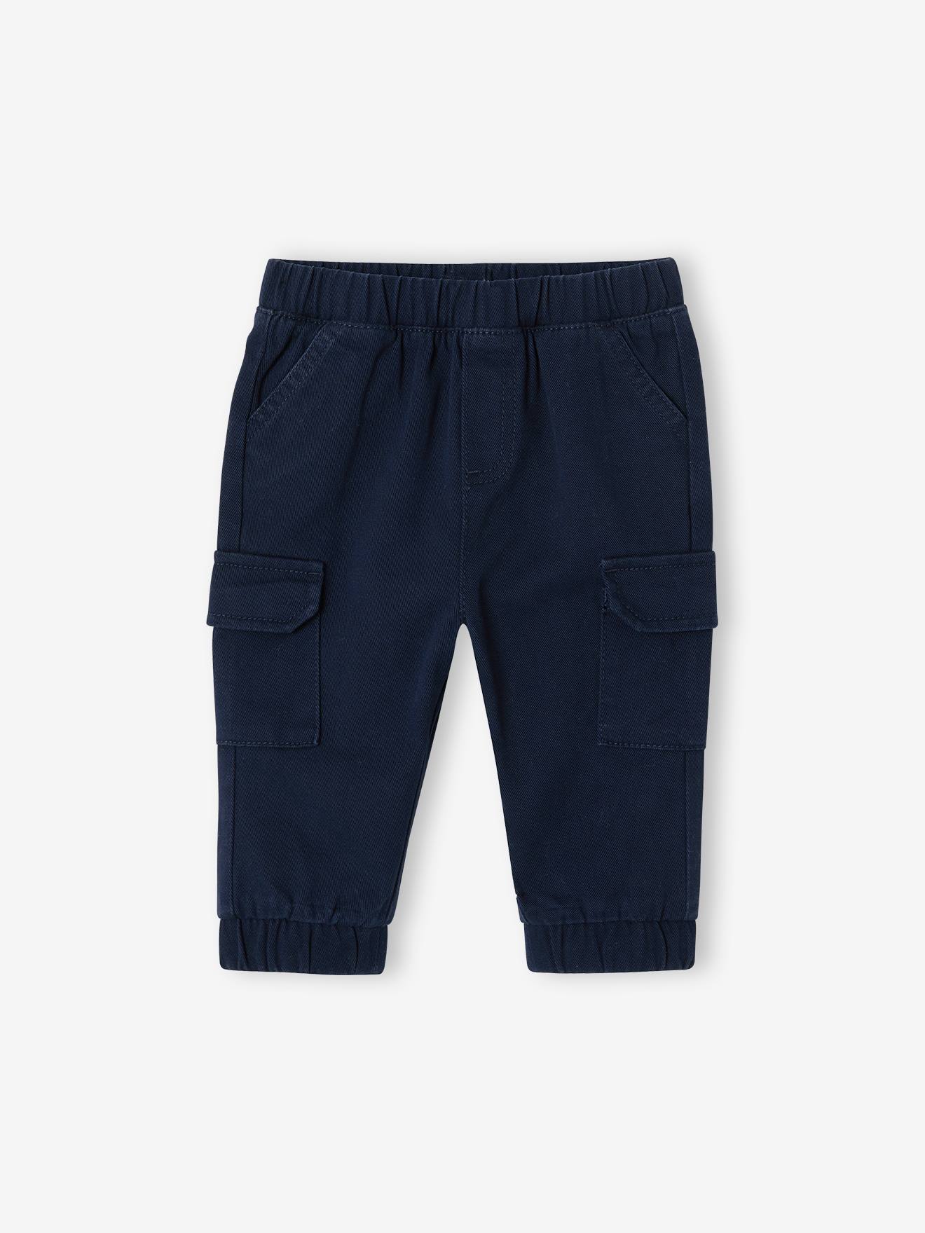 Pantalon battle bébé en sergé marine