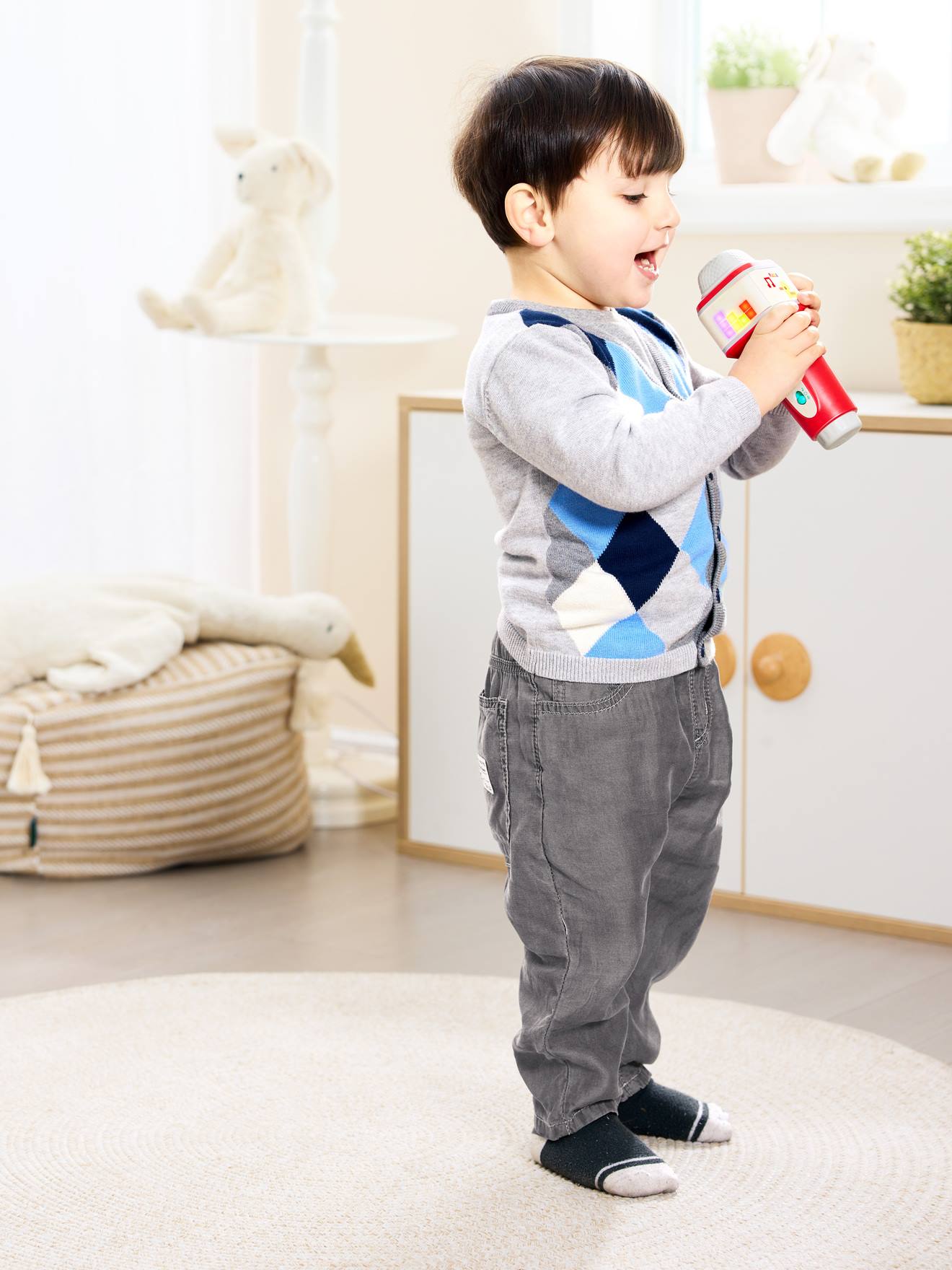Micro pop star pixel interactif rouge