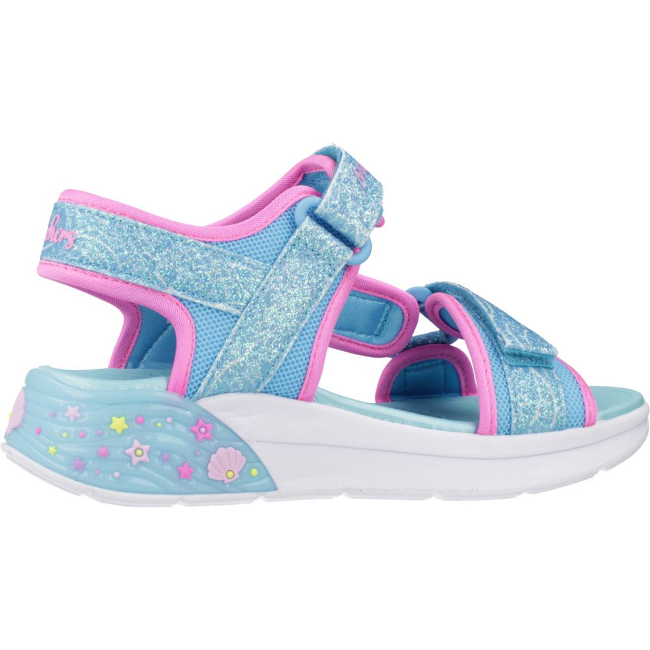 Sandales Enfant Fille En Textile Légère Confortable Bleu Sandales Enfant Fille En Textile Légère Confortable Bleu