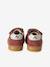 Baskets enfant fille cuir à scratchs beige+jaune d'or+marron+vieux rose 21 - vertbaudet enfant 