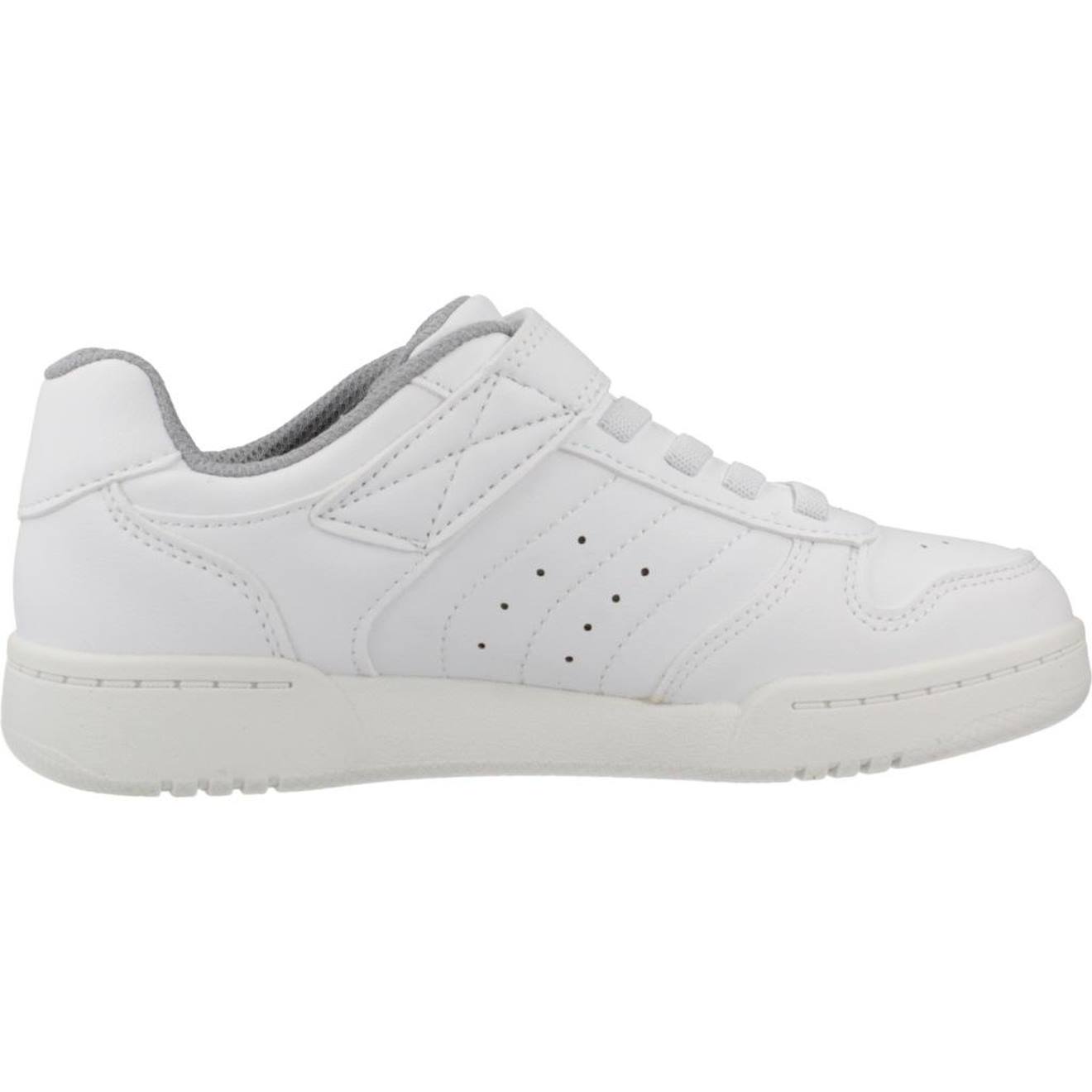 Basket Garçon Synthétique Légère Et Souple Blanc