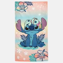-Serviette de plage enfant à motif personnage coloré lilo & stitch
