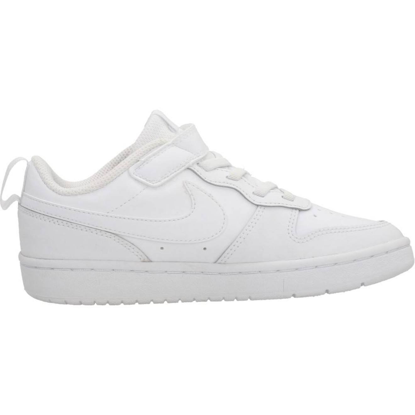 Basket Enfant Cuir Court Borough Low 2 Blanc 32 €