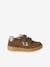 Baskets enfant fille cuir à scratchs beige+jaune d'or+marron+vieux rose 12 - vertbaudet enfant 