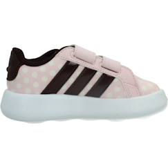 Chaussures-Chaussures bébé 17-26-Marche fille 19-26-Basket bébé fille motif minnie velcro
