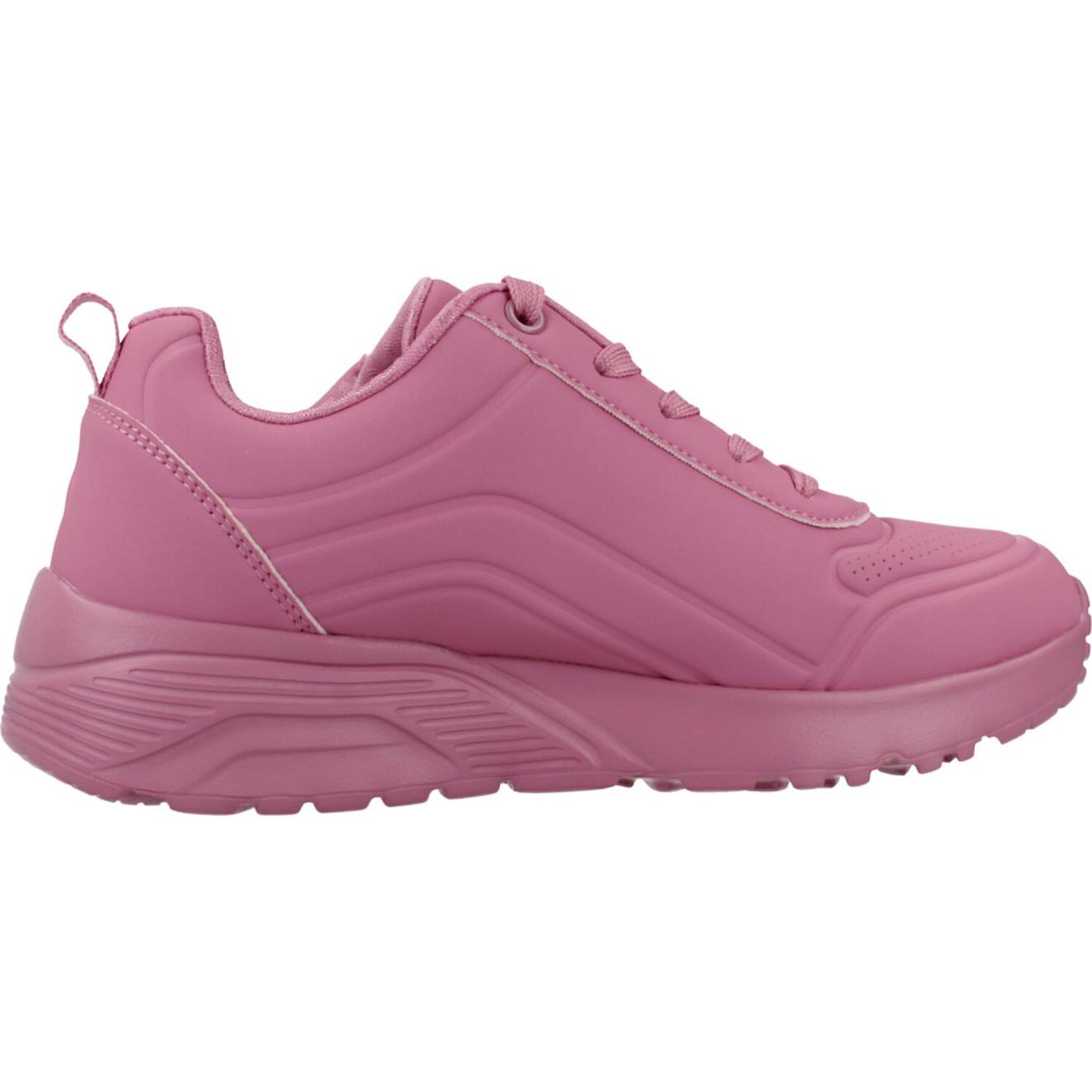 Basket Fille Synthétique Zippée Confortable Rose