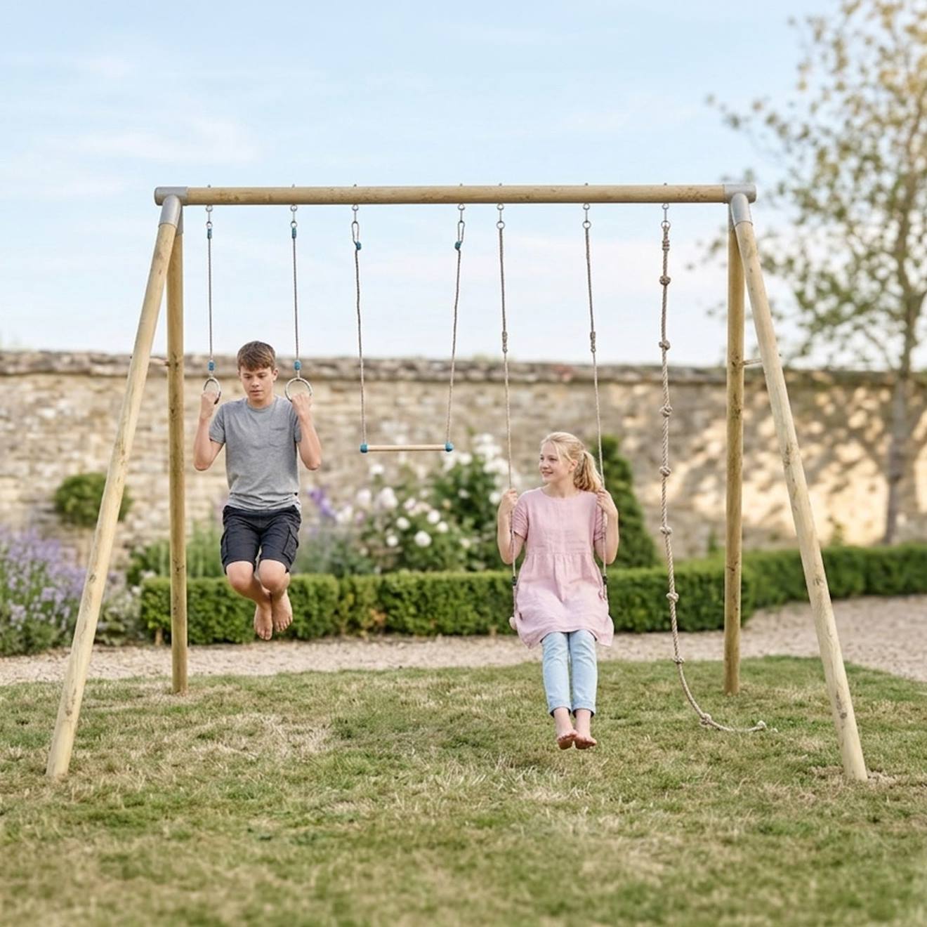 Portique Avec Corde Ado 3m Albert Bois