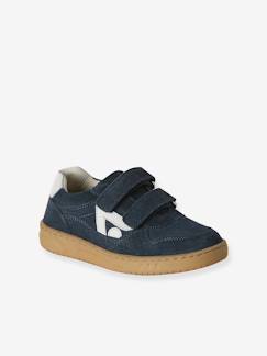 Chaussures-Chaussures garçon 23-38-Baskets, tennis-Baskets enfant garçon cuir à scratchs