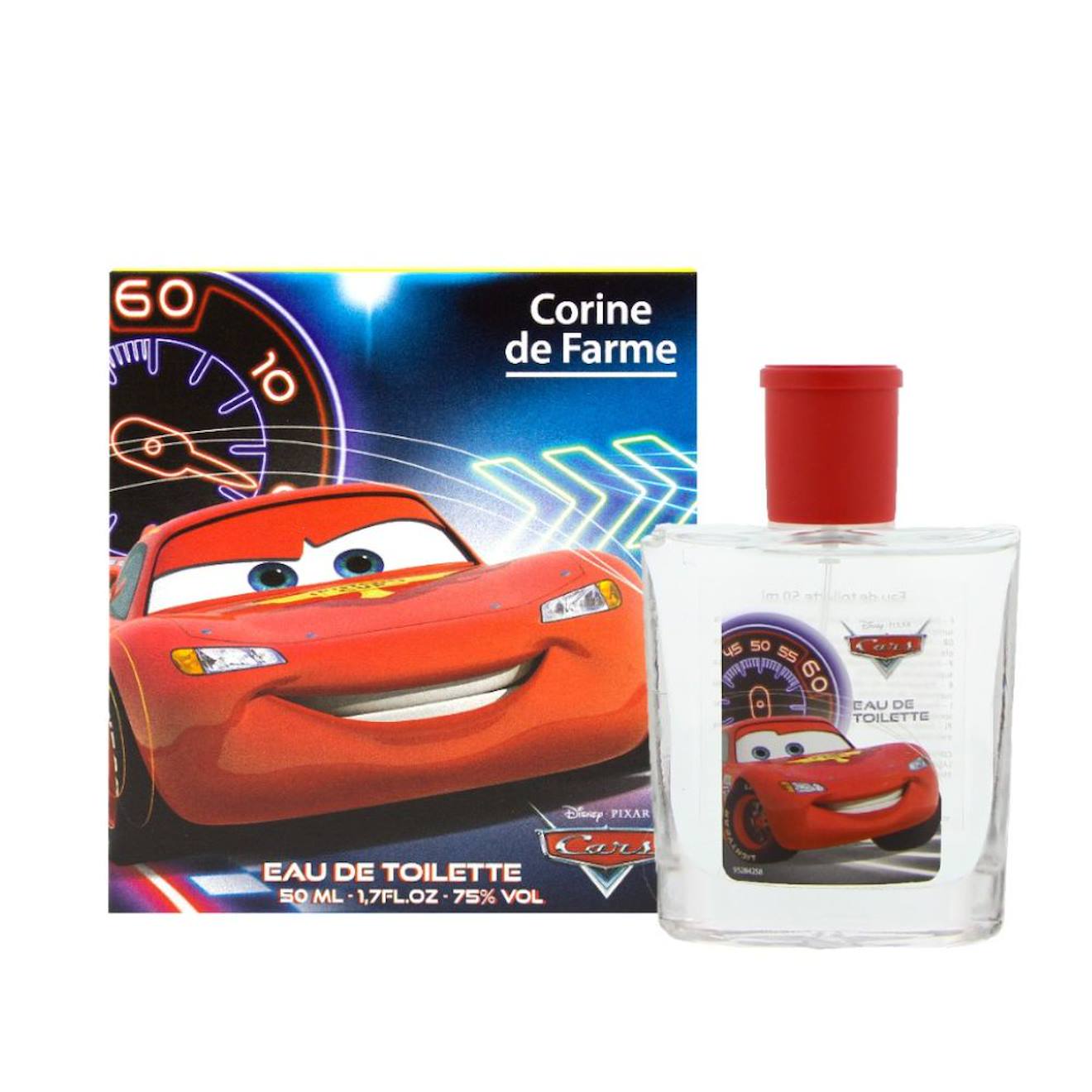 Eau De Toilette Enfant Cars Flash Mcqueen Agrumes Et Menthe Multicolore