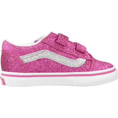 Chaussures-Chaussures bébé 17-26-Marche fille 19-26-Basket bébé synthétique synthétique old skool glitter